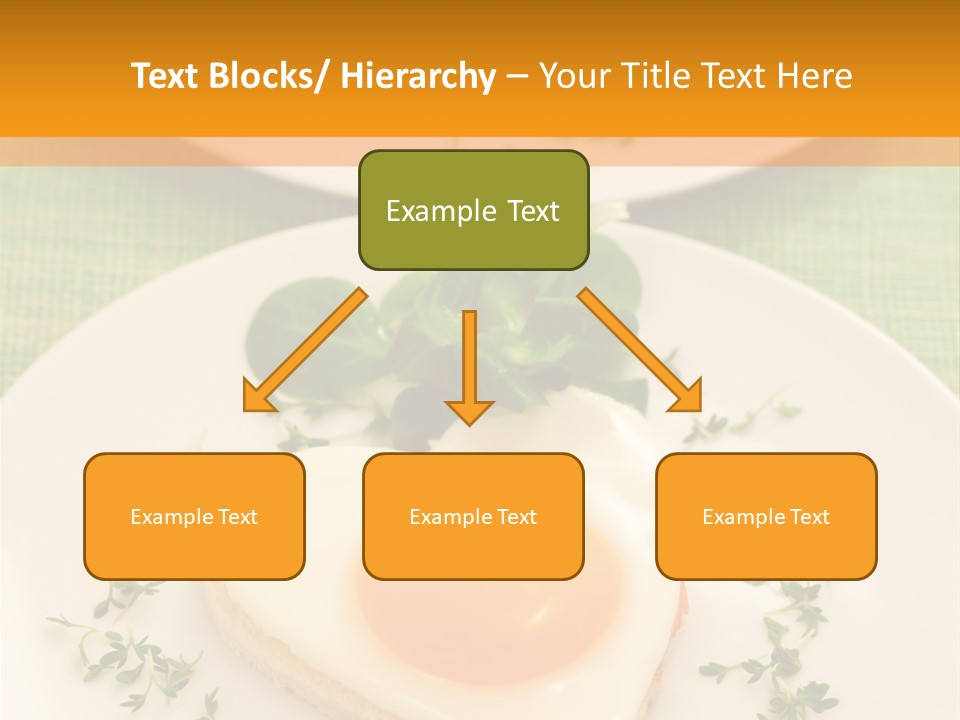 Two Plates With Food On Them On A Table PowerPoint Template