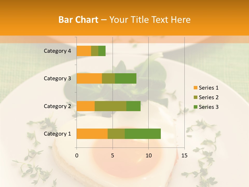 Two Plates With Food On Them On A Table PowerPoint Template