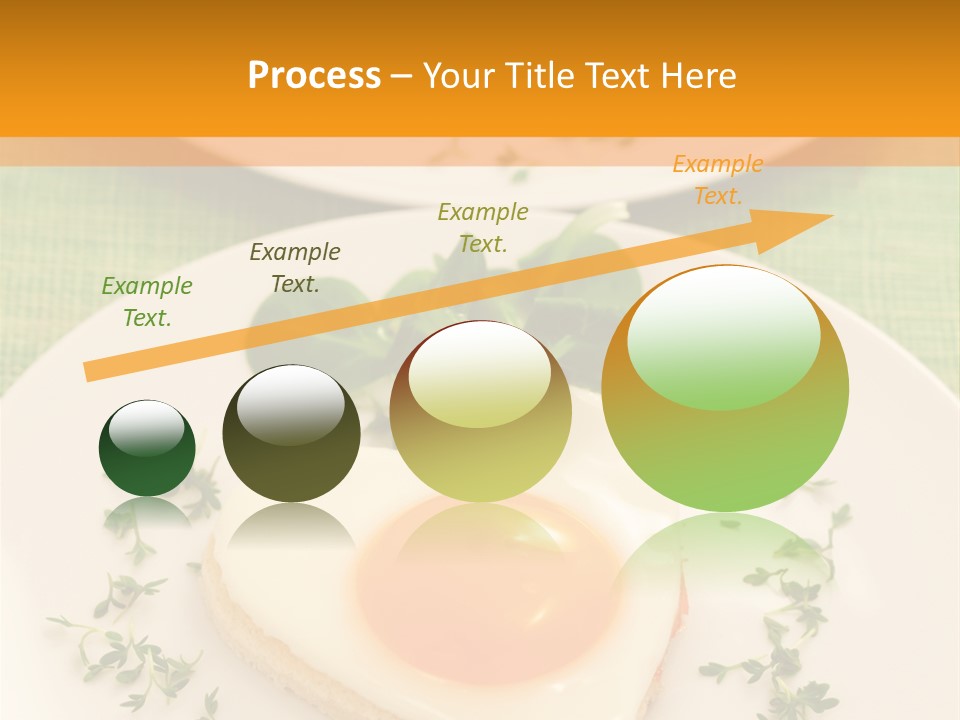 Two Plates With Food On Them On A Table PowerPoint Template