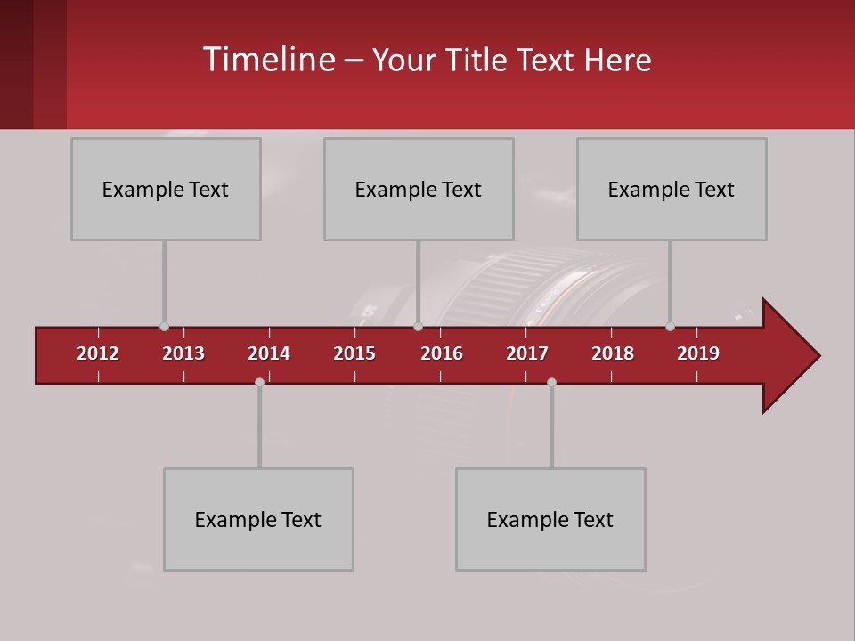A Camera On A Black Background With The Words Name Of Presentation PowerPoint Template