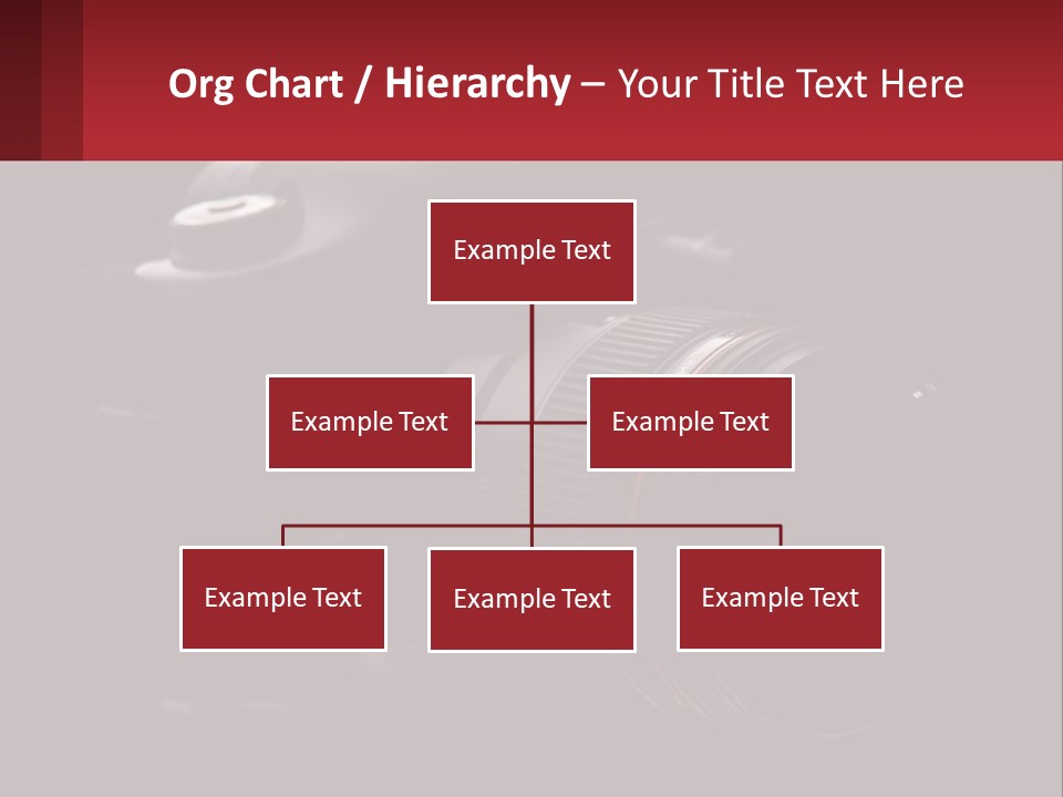 A Camera On A Black Background With The Words Name Of Presentation PowerPoint Template