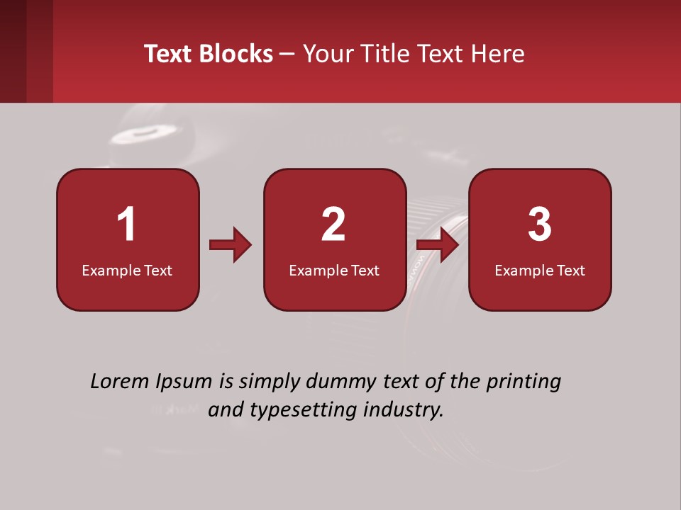 A Camera On A Black Background With The Words Name Of Presentation PowerPoint Template