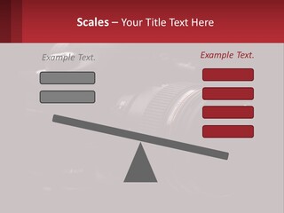 A Camera On A Black Background With The Words Name Of Presentation PowerPoint Template