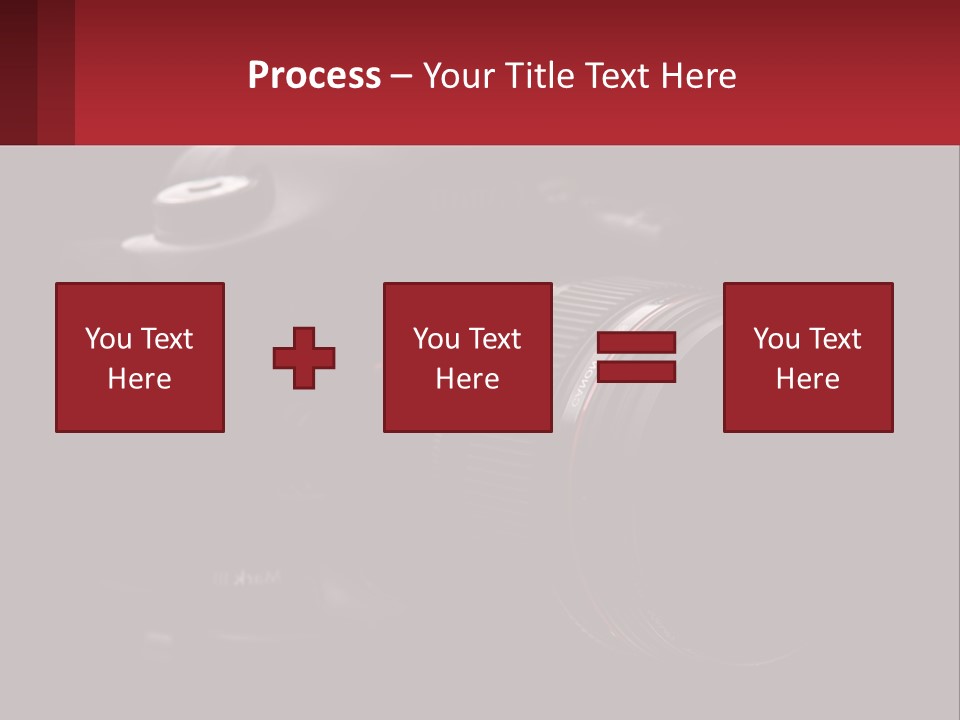A Camera On A Black Background With The Words Name Of Presentation PowerPoint Template
