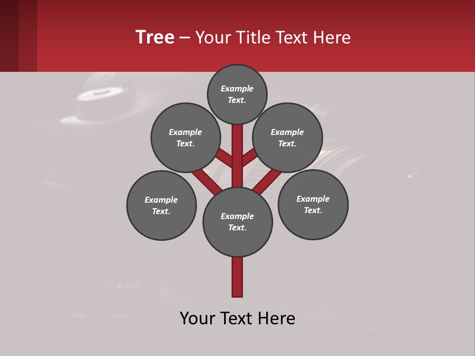 A Camera On A Black Background With The Words Name Of Presentation PowerPoint Template