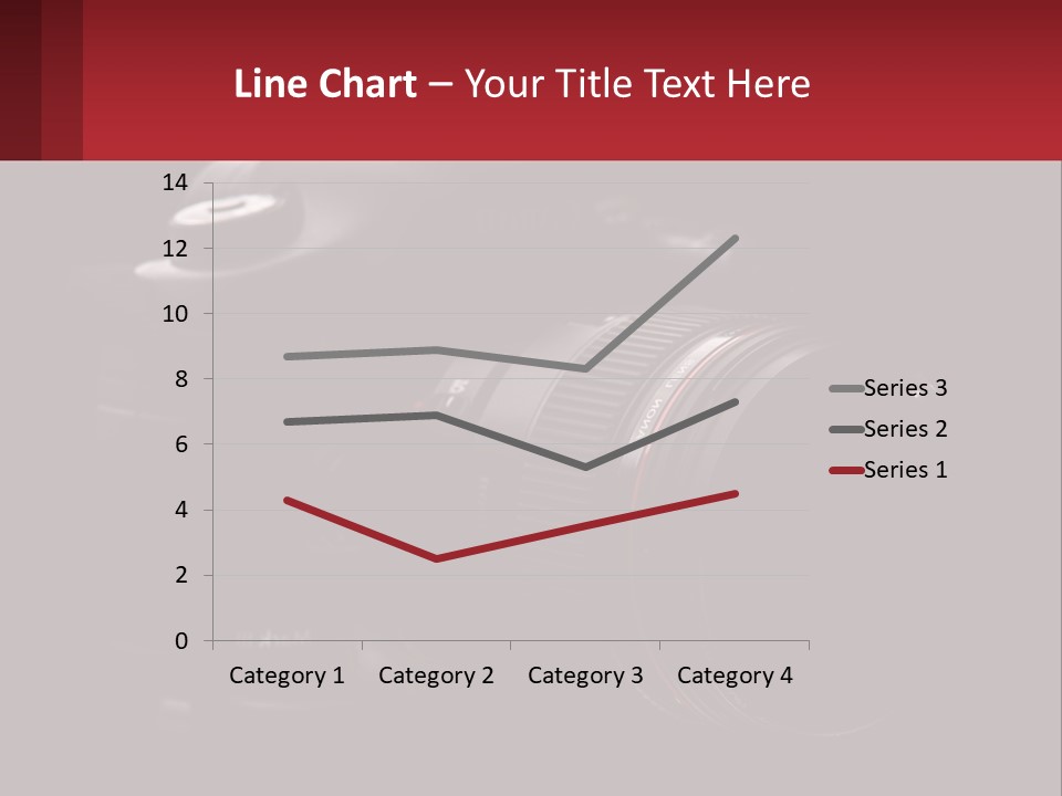 A Camera On A Black Background With The Words Name Of Presentation PowerPoint Template