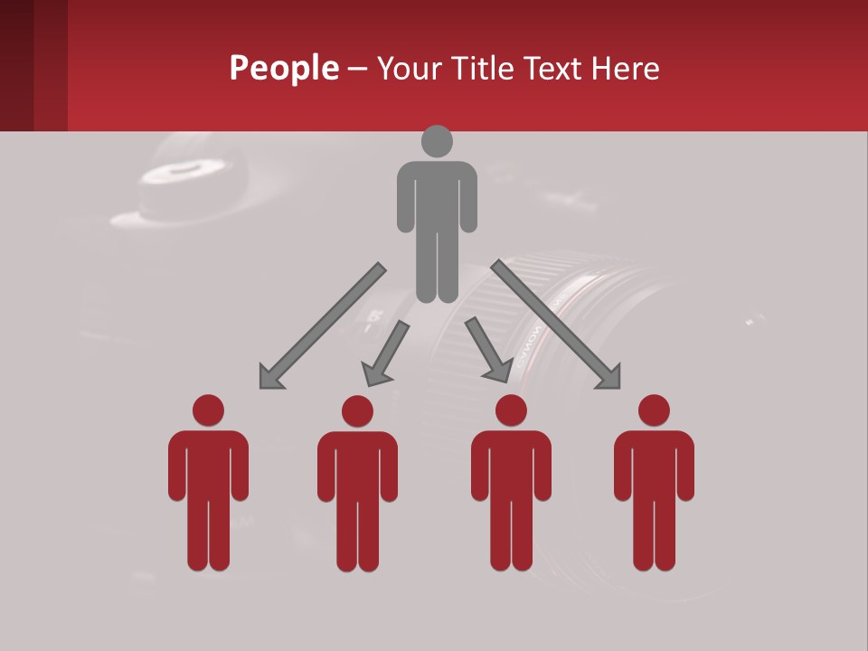 A Camera On A Black Background With The Words Name Of Presentation PowerPoint Template