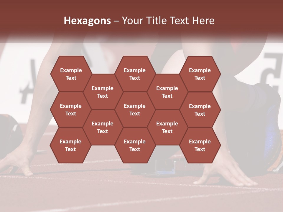 A Person Kneeling Down On A Track With A Number On It PowerPoint Template