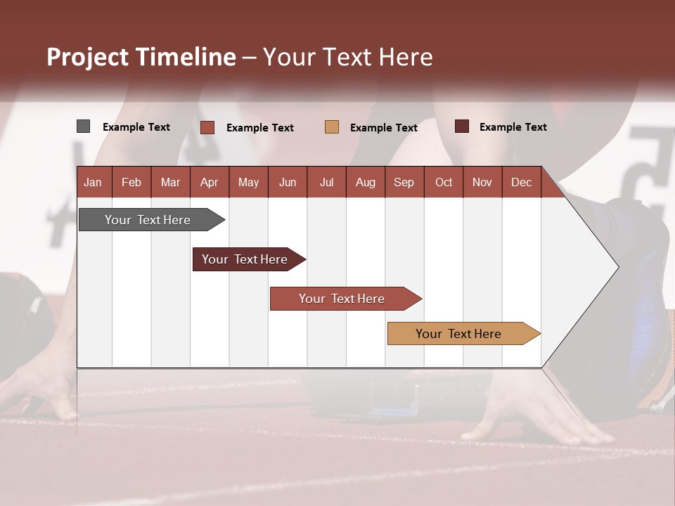 A Person Kneeling Down On A Track With A Number On It PowerPoint Template