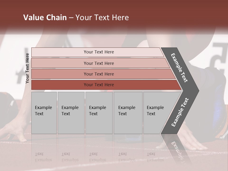 A Person Kneeling Down On A Track With A Number On It PowerPoint Template