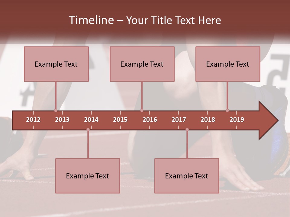 A Person Kneeling Down On A Track With A Number On It PowerPoint Template