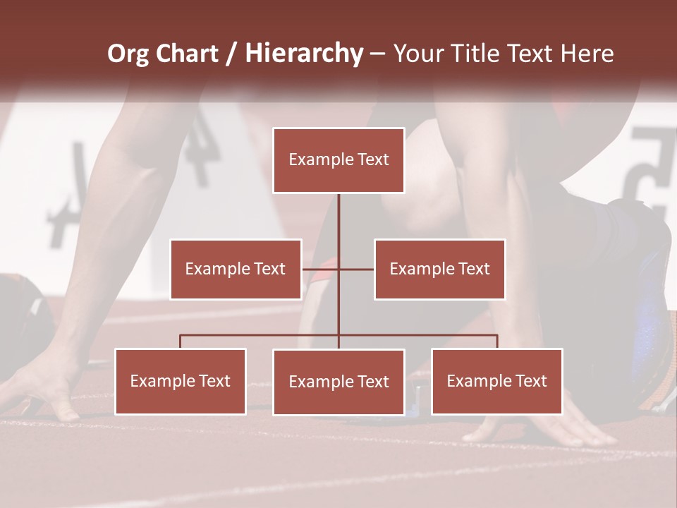A Person Kneeling Down On A Track With A Number On It PowerPoint Template