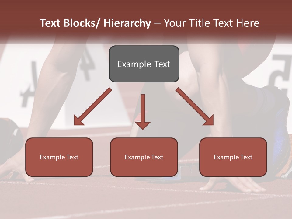 A Person Kneeling Down On A Track With A Number On It PowerPoint Template