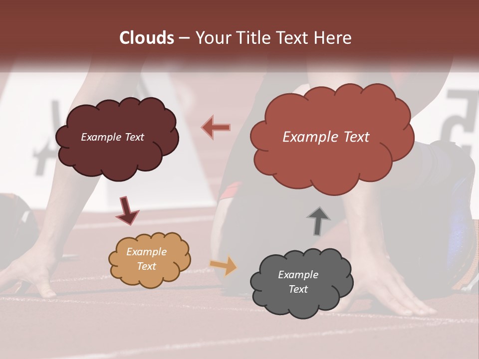 A Person Kneeling Down On A Track With A Number On It PowerPoint Template