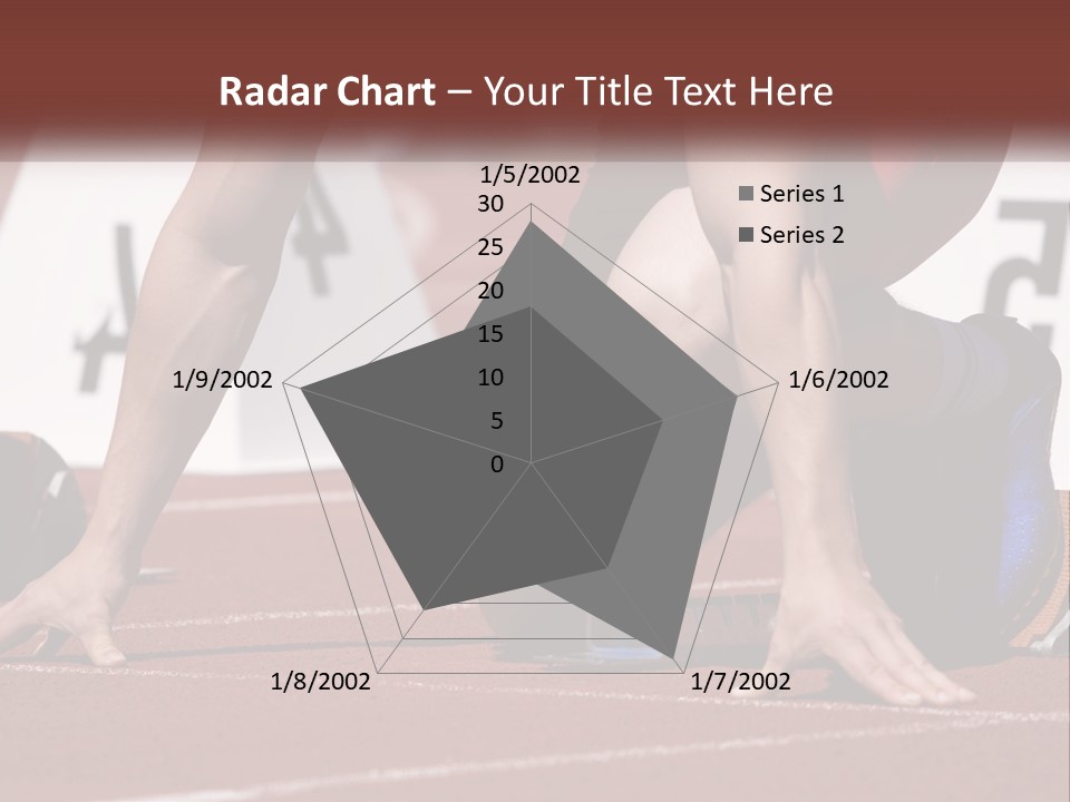A Person Kneeling Down On A Track With A Number On It PowerPoint Template