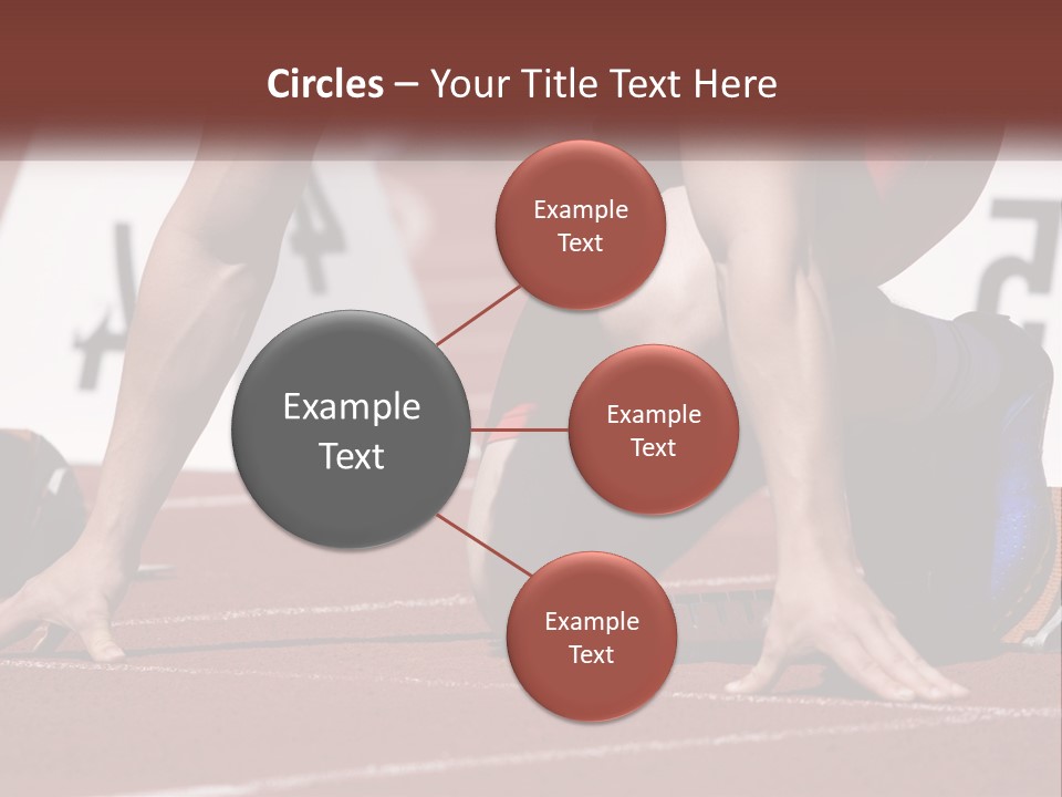 A Person Kneeling Down On A Track With A Number On It PowerPoint Template