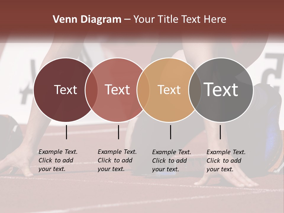 A Person Kneeling Down On A Track With A Number On It PowerPoint Template