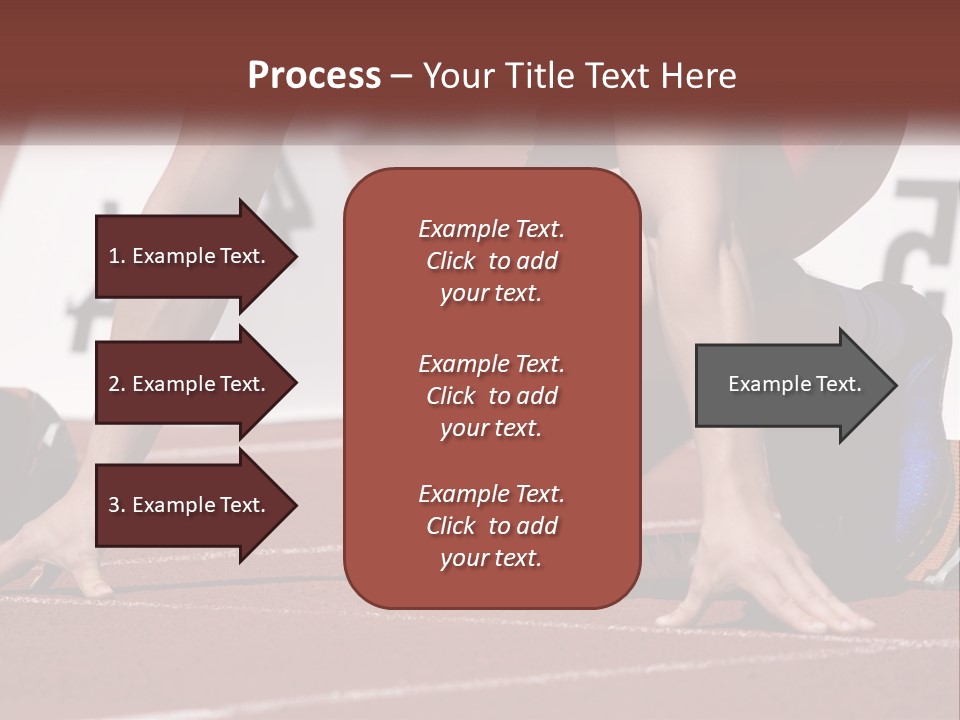 A Person Kneeling Down On A Track With A Number On It PowerPoint Template