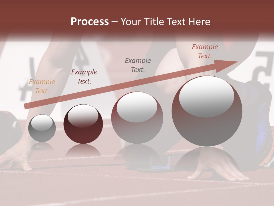 A Person Kneeling Down On A Track With A Number On It PowerPoint Template