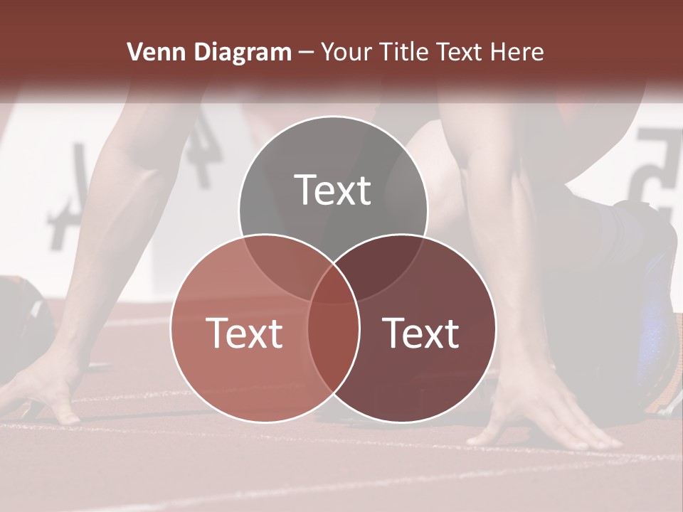 A Person Kneeling Down On A Track With A Number On It PowerPoint Template