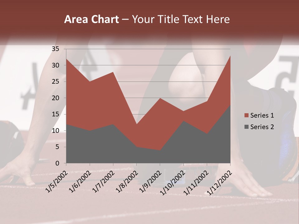 A Person Kneeling Down On A Track With A Number On It PowerPoint Template
