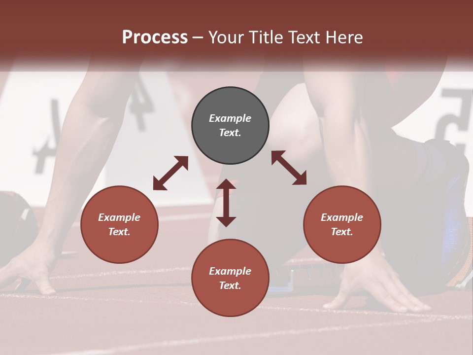 A Person Kneeling Down On A Track With A Number On It PowerPoint Template