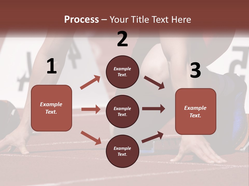 A Person Kneeling Down On A Track With A Number On It PowerPoint Template