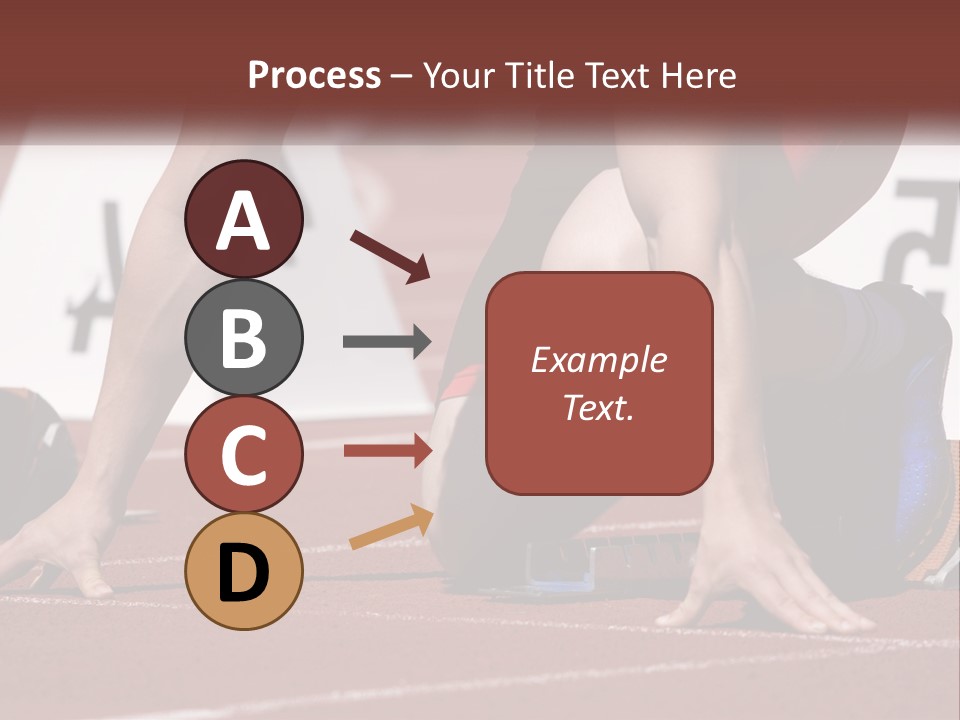 A Person Kneeling Down On A Track With A Number On It PowerPoint Template