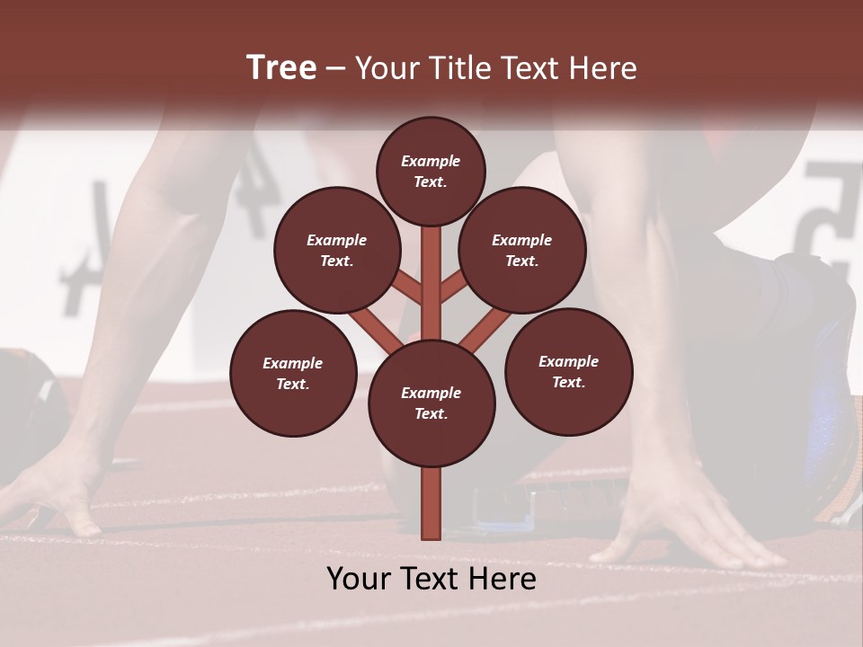 A Person Kneeling Down On A Track With A Number On It PowerPoint Template