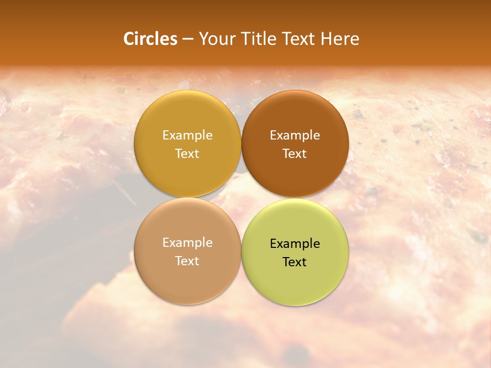 A Close Up Of A Slice Of Pizza On A Table PowerPoint Template