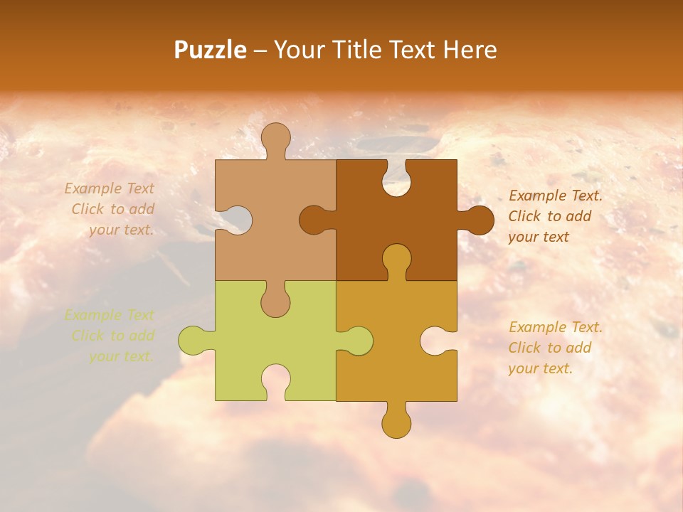 A Close Up Of A Slice Of Pizza On A Table PowerPoint Template