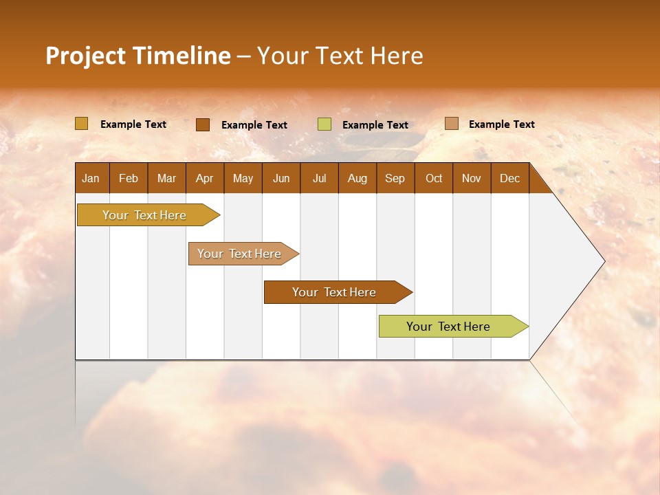 A Close Up Of A Slice Of Pizza On A Table PowerPoint Template