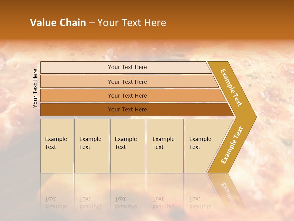 A Close Up Of A Slice Of Pizza On A Table PowerPoint Template