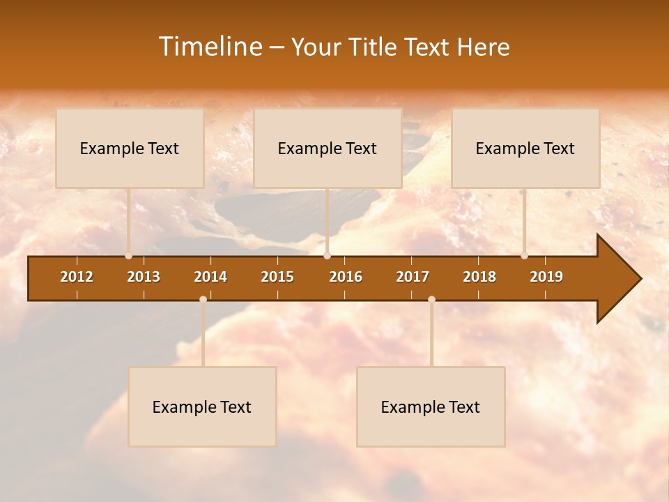 A Close Up Of A Slice Of Pizza On A Table PowerPoint Template