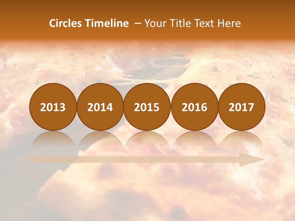 A Close Up Of A Slice Of Pizza On A Table PowerPoint Template