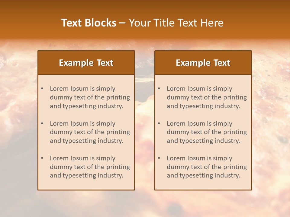 A Close Up Of A Slice Of Pizza On A Table PowerPoint Template