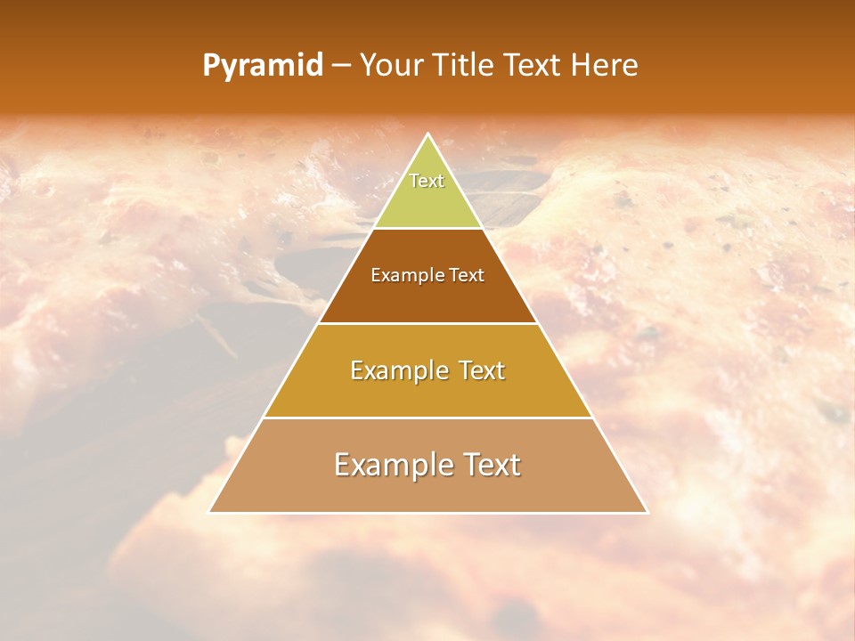A Close Up Of A Slice Of Pizza On A Table PowerPoint Template