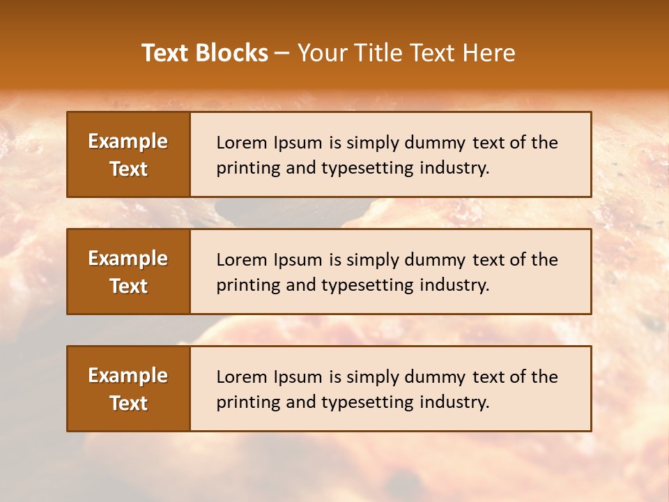 A Close Up Of A Slice Of Pizza On A Table PowerPoint Template