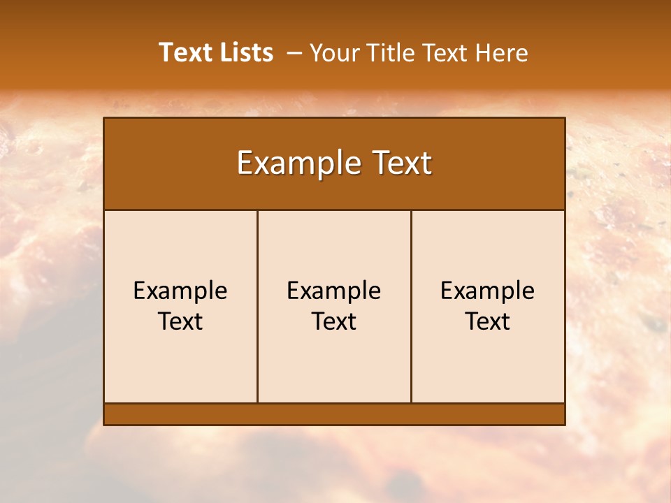 A Close Up Of A Slice Of Pizza On A Table PowerPoint Template
