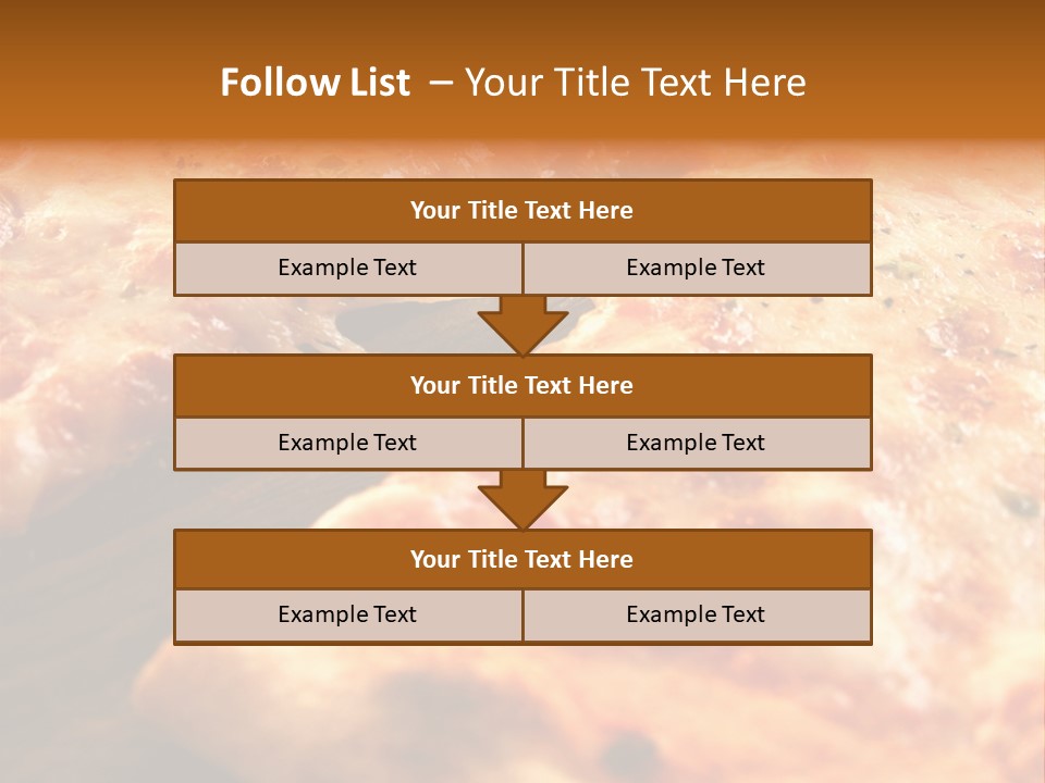 A Close Up Of A Slice Of Pizza On A Table PowerPoint Template