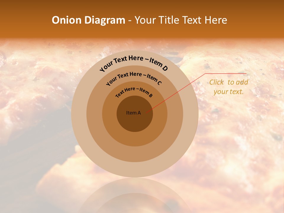 A Close Up Of A Slice Of Pizza On A Table PowerPoint Template
