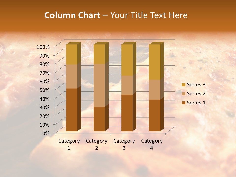 A Close Up Of A Slice Of Pizza On A Table PowerPoint Template