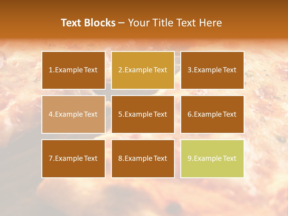 A Close Up Of A Slice Of Pizza On A Table PowerPoint Template