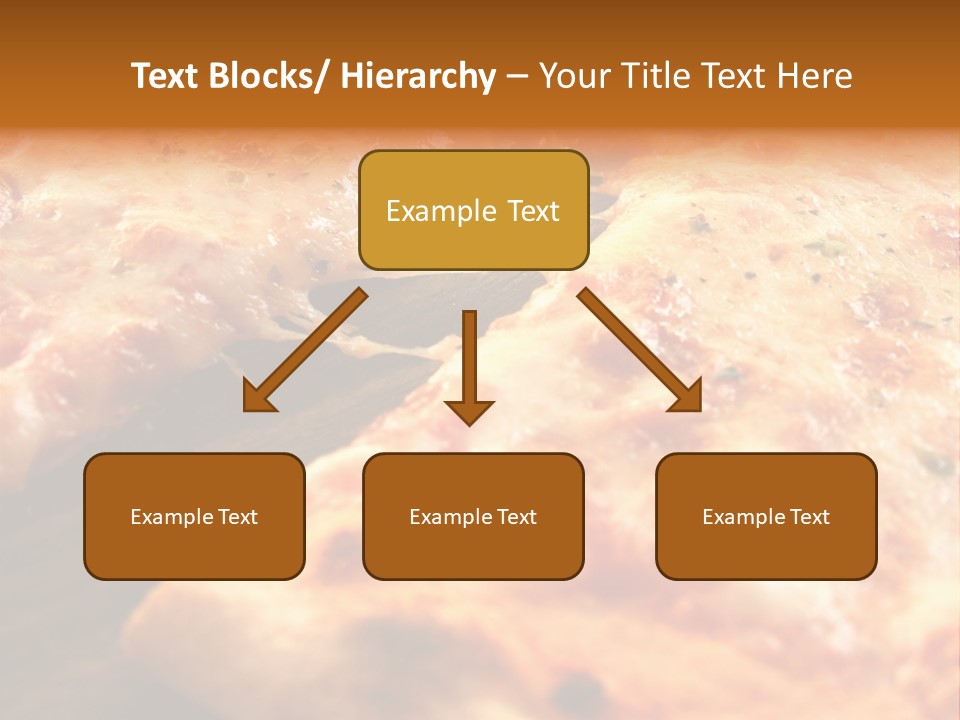 A Close Up Of A Slice Of Pizza On A Table PowerPoint Template