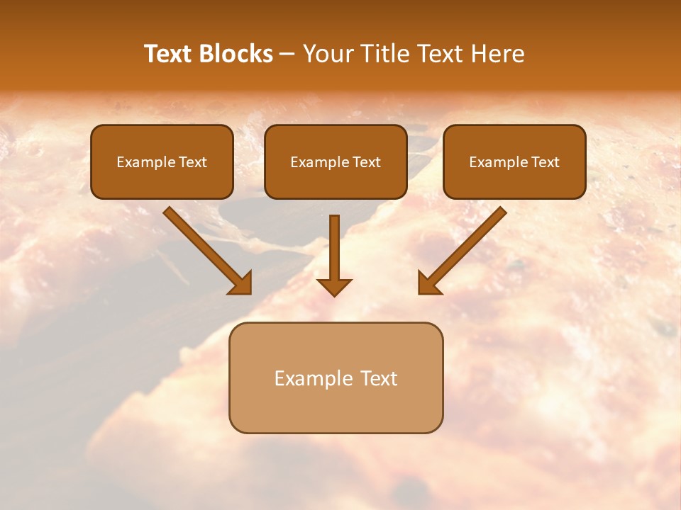 A Close Up Of A Slice Of Pizza On A Table PowerPoint Template
