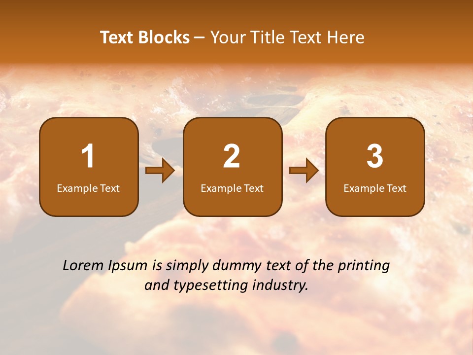 A Close Up Of A Slice Of Pizza On A Table PowerPoint Template