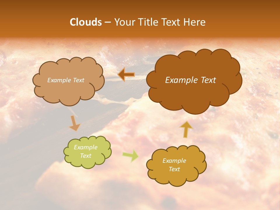 A Close Up Of A Slice Of Pizza On A Table PowerPoint Template