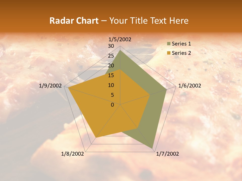 A Close Up Of A Slice Of Pizza On A Table PowerPoint Template