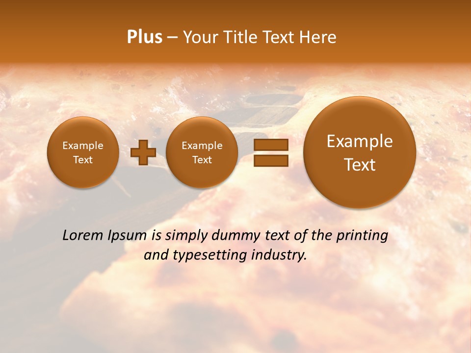 A Close Up Of A Slice Of Pizza On A Table PowerPoint Template