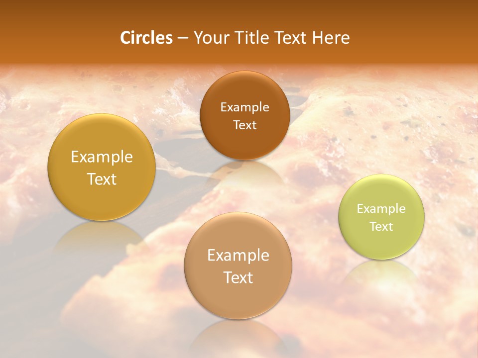 A Close Up Of A Slice Of Pizza On A Table PowerPoint Template